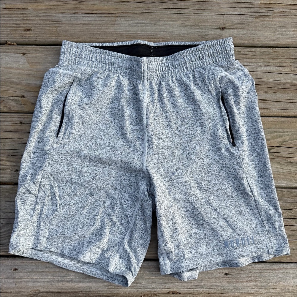 Men’s NoBull 9” Lightweight Knit Shorts Gray Training CrossFit 🔥 Retail $68